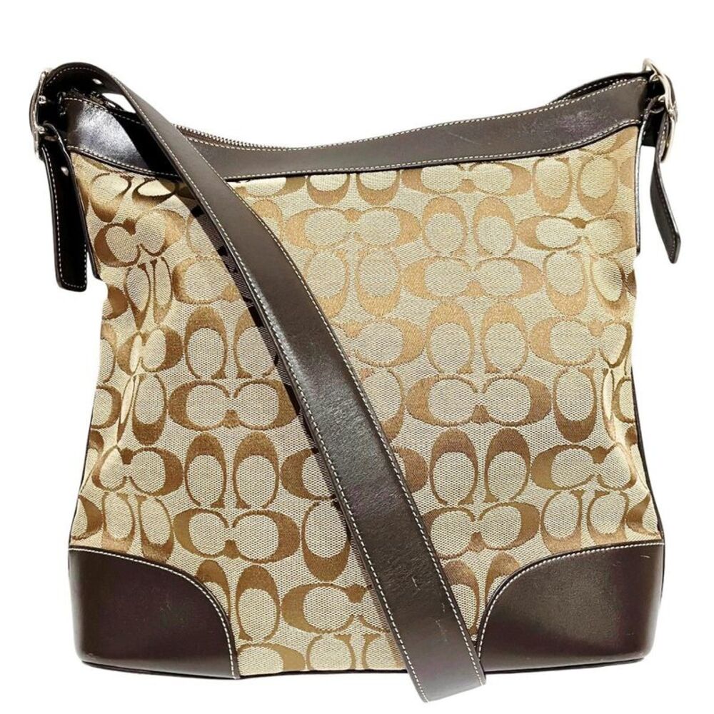COACH Signature Canvas Shoulder Bag